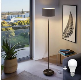 Lampadar LED TUNJA 1xE27/20W/230V Ø 30 cm negru/maro