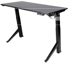 Birou reglabil electric TerrA2Y Black-cadru in Y / profil cadru negru (Dimensiune blat: 120x60 cm, Culoare blat: Stejar negru 18mm)