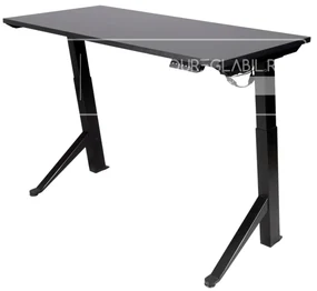 Birou reglabil electric TerrA2Y Black-cadru in Y / profil cadru negru (Dimensiune blat: 120x60 cm, Culoare blat: Stejar 18mm)