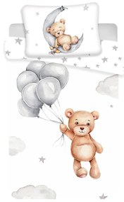 Lenjerie de pat pentru copii din bumbac pentru pătuț 100x135 cm Teddy Bear – Jerry Fabrics