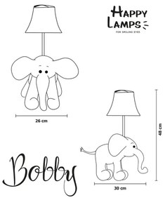 Lampă LED de masă pentru copii Happy Lamps BOBBY LED/5,4W/230V elefant
