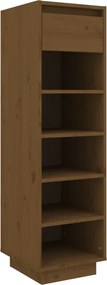vidaXL Pantofar, maro miere, 30x34x105 cm, lemn masiv de pin