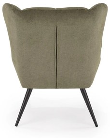 Fotoliu Byron stofa olive H92 cm