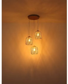 Globo 15965-3HR - Lustră DICHTI suspendată pe cablu, 3x E27/40W/230V
