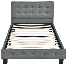 Pat tapiţat Manresa 90 x 200 cm - gri