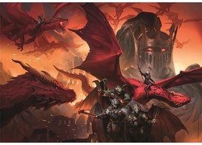 Dungeons &amp; Dragons Riders of Flame Puzzle Compact 1000 piese Clementoni