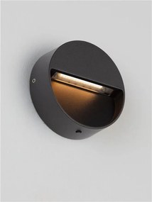 Mini Aplica perete exterior IP65, LED CCT Sete negru 10cm