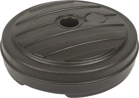 Bază parasolar rotundă, gri închis – suport umbrelă grădină stabil, pentru terasă și exterior