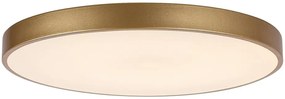 Plafoniera LED cu telecomanda design slim Tesia auriu 60W