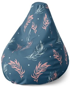 Sac de șezut Pear pene colorate - pentru copii, albastru