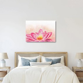 Tablou pe sticlă - Floare de lotus (70x50 cm)