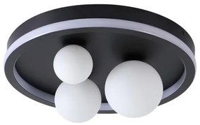 Searchlight 73380BK - Plafonieră LED TRIDENT, 20 W, 230 V, Ø 40 cm