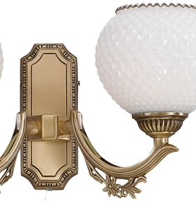 Aplica clasica cu 2 btate din alama design italian 8650