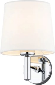 Brilagi - Aplică de perete MONTE 1xE27/60W/230V crem/crom lucios