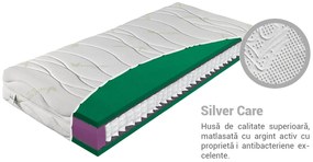 Saltea cu arcuri împachetate Zion AloeVera 140x200 Husă: Silver Care (husă suplimentară)