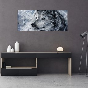 Tablou - Lupul din desene animate (120x50 cm)