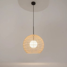Lustra/Pendul design modern CANE 40cm bej