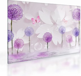 Tablou pe sticlă - Pe râul florilor (70x50 cm)