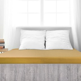 Cearșaf de pat 4Home din frotir Ideal muștar , 200 x 200 cm, 200 x 200 cm