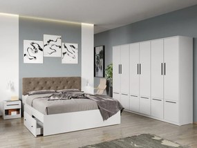 Set mobila dormitor 4 piese Alb Levi C14