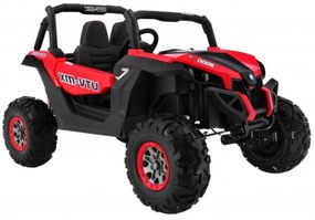 Masinuta Electrica cu acumulator pentru copii NOVOKIDS™ Buggy UTV , 2 locuri, Cu faruri luminoase, Roti din Cauciuc EVA, 3-12 ani , max 50 kg , 2