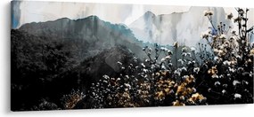 Tablou - Ilustrație de flori sălbatice (120x50 cm)