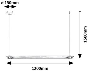 Lustra LED suspendata stil minimalist Nivaro