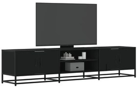 3300775 vidaXL Comodă TV, negru, 180x35x41 cm, lemn prelucrat