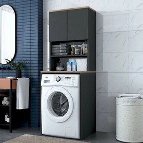 Dulap deasupra mașinii de spălat Karin Anthraciteand Walnut
