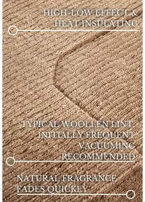 Covor tip traversă bej țesut manual din lână 80x250 cm Charlotte – Villeroy&amp;Boch