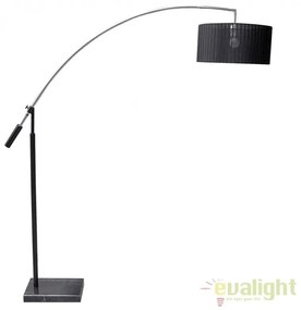 Lampadar tip arc reglabil design modern Bianca Black