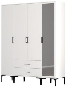 Dulap de haine Kiara STR (Alb). 1088460