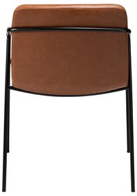 Scaun de dining din piele artificială DAN-FORM Denmark Boto, maro