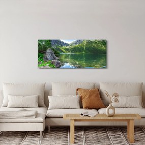 Tablou cu lac în munții Tatra (120x50 cm)