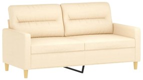 Canapea cu 2 locuri, crem, 140 cm, material textil Crem, 158 x 77 x 80 cm