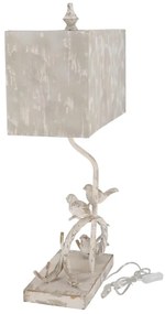 Lampa Shabby Chic Birds metal si rasina h 63 cm