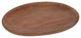 Platou oval Fine din lemn acacia 27x24 cm