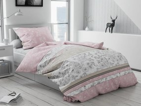 Lenjerie de pat din bumbac Culoare Roz, FORENZA Dimensiune lenjerie de pat: 70 x 90 cm | 140 x 220 cm