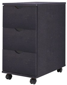 245726 vidaXL Dulap cu sertare, 33 x 45 x 60 cm, negru