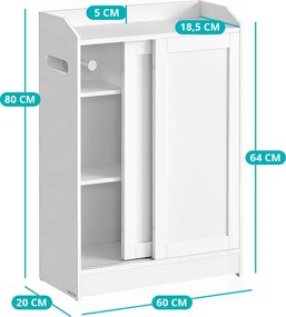 Dulap de baie cu uși glisante