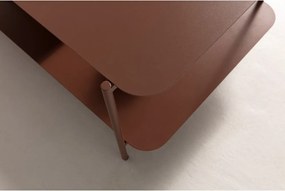 Măsuță de cafea teracotă din metal 58x90 cm Beatrix – MOME