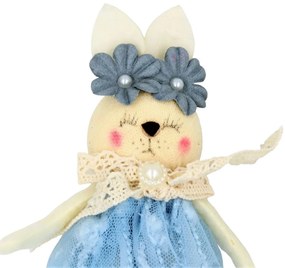 Decorațiune Zooky animăluț iepuraș rochiță bleu