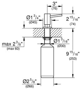 Dozator de săpun GROHE COSMOPOLITAN 40535000, 500 ml, crom lucios