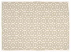 Pătură crem din amestesc de lână 140x180 cm Honey Sand – Pappelina