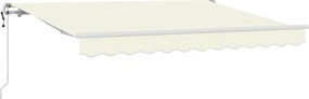 vidaXL Cortina Retractabilă Crem 250 x 200 cm țesătură