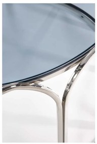Măsuță de cafea Dawson, transparent / argint