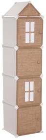 Biblioteca pentru jucarii CASUTA, 34 x 140 cm