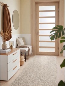 Covor tip traversă gri/crem lavabil 80x240 cm Rocco Dark Cream – Elle Decoration