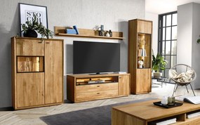 Set lemn masiv natur Living Sutton 4 Piese