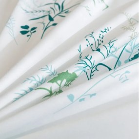 Lenjerie de pat din microfibra VERDELLE alb-verde Dimensiune lenjerie de pat: 2 buc 70 x 90 cm | 200 x 220 cm